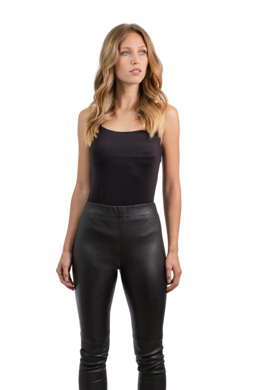 Stretch Leather Trousers