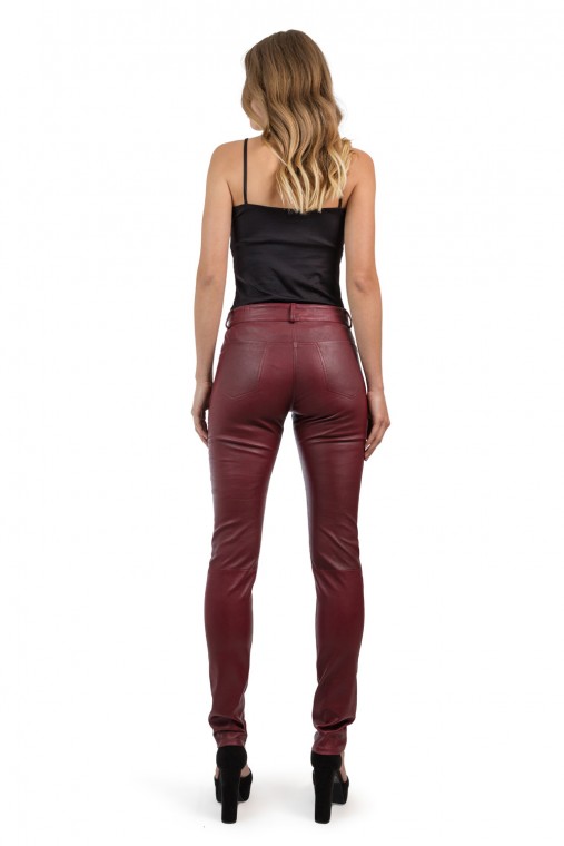 Jeans-Style Leather Trousers